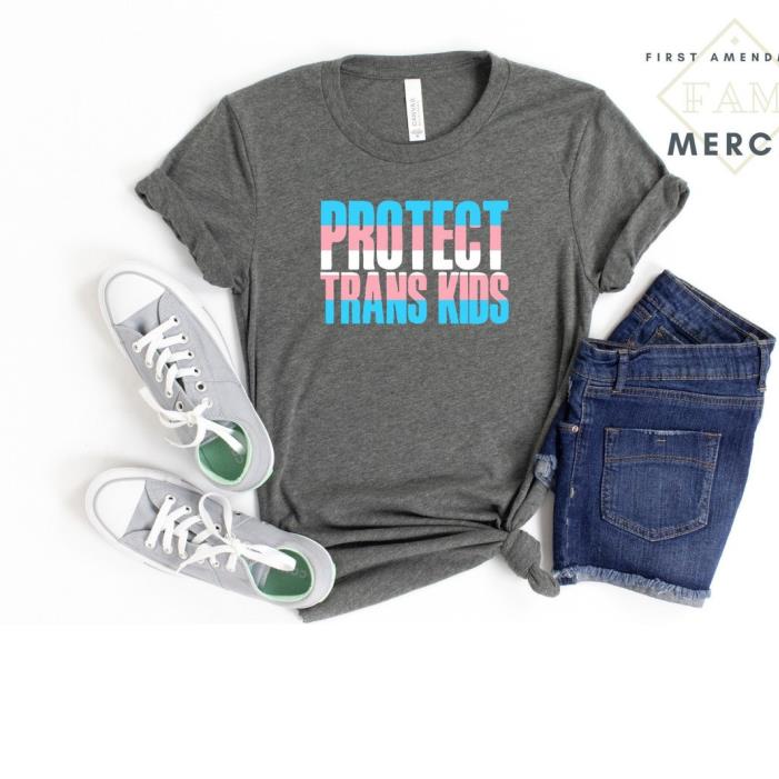 Protect Trans Kids Transgender Pride Flag Shirt