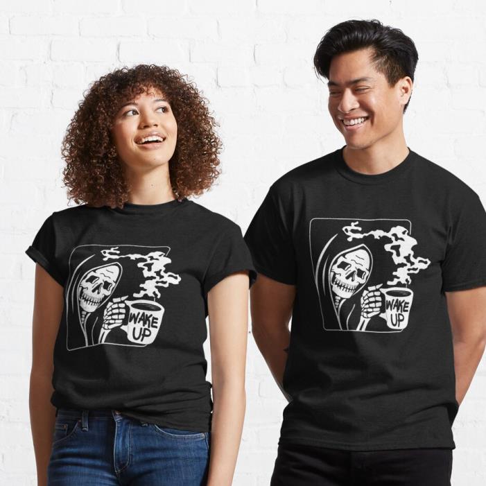 Skeleton Drinking Coffee shirt