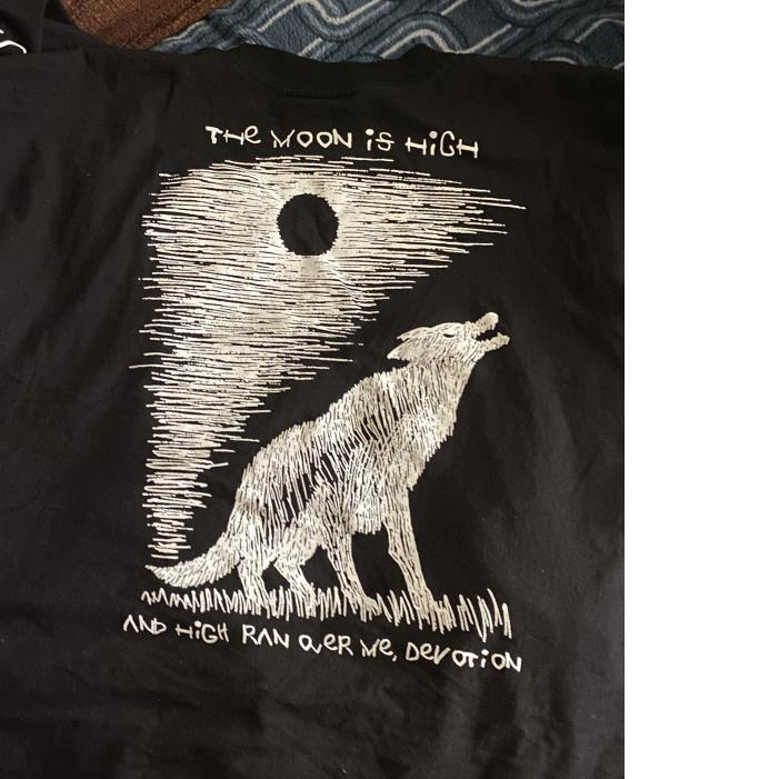 The moon is high And high ran over me devotion woft shirt