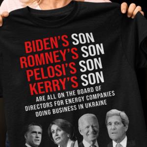 Biden's Son Romney's Son Pelosi's Son Kerry's Son Are All On The Board Of Directors President Shirt unisex, hoodie, sweatshirt