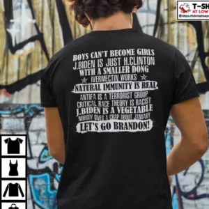 Boys Can’t Become Girls J Biden Is Just H Clinton Shirt