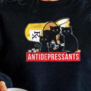 Cat Lover Antidepressants Black Cat Shirt unisex, hoodie, sweatshirt