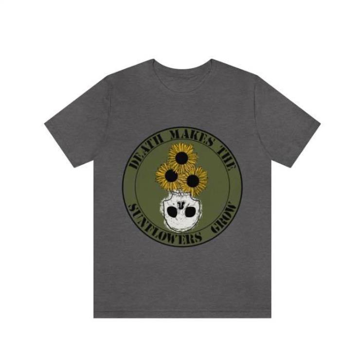 Death Makes The Sunflower Skull Shirt