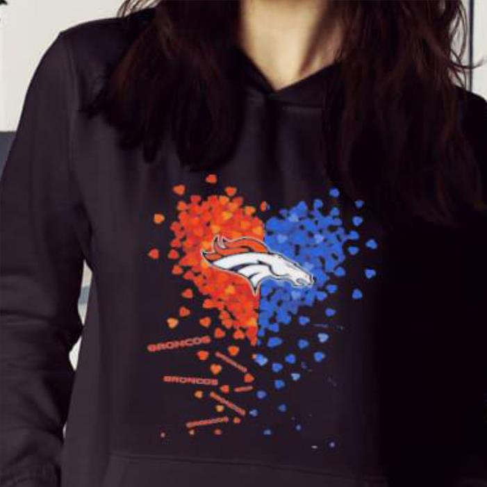 Denver Broncos Logo Heart Sweatshirts