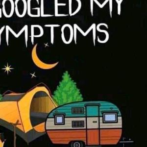 I googled my symptoms turned out I just need to go camping s unisex, hoodie, sweatshirt