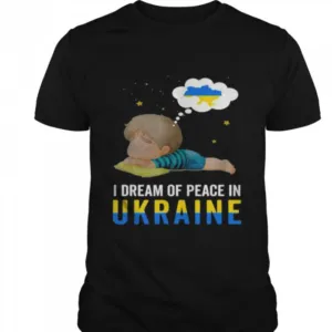 I Support Ukraine Flag for Kids and Toddlers Peace shirt