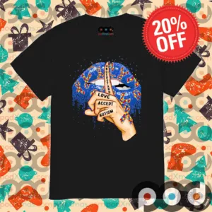 Lips understand love accept Autism Awareness shirt