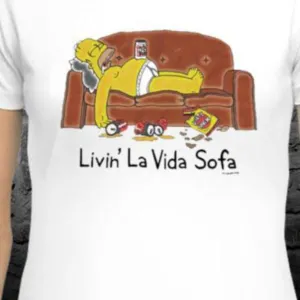 Livin La Vida Sofa Simpsons Lazy Sleep Shirt