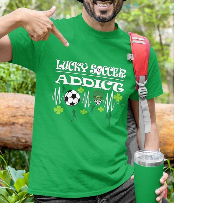Lucky Soccer Addict Football St. Patrick's Day Shirt