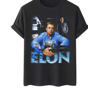 Marino Morwood Elon Musk Tesla T-Shirt