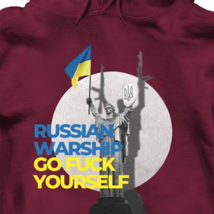 RUSSIAN WARSHIP - GO FCK YOURSELF UKRAINE STATUE SHIRT