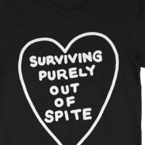 Surviving Purely Out Of Spite Heart Shirt unisex, hoodie, sweatshirt