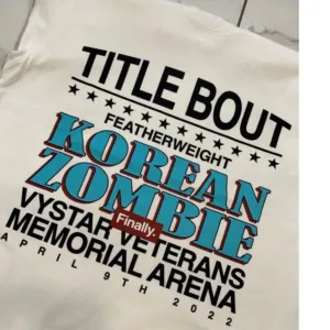 Title Bout Korean Zombie Memorial Arena Shirt
