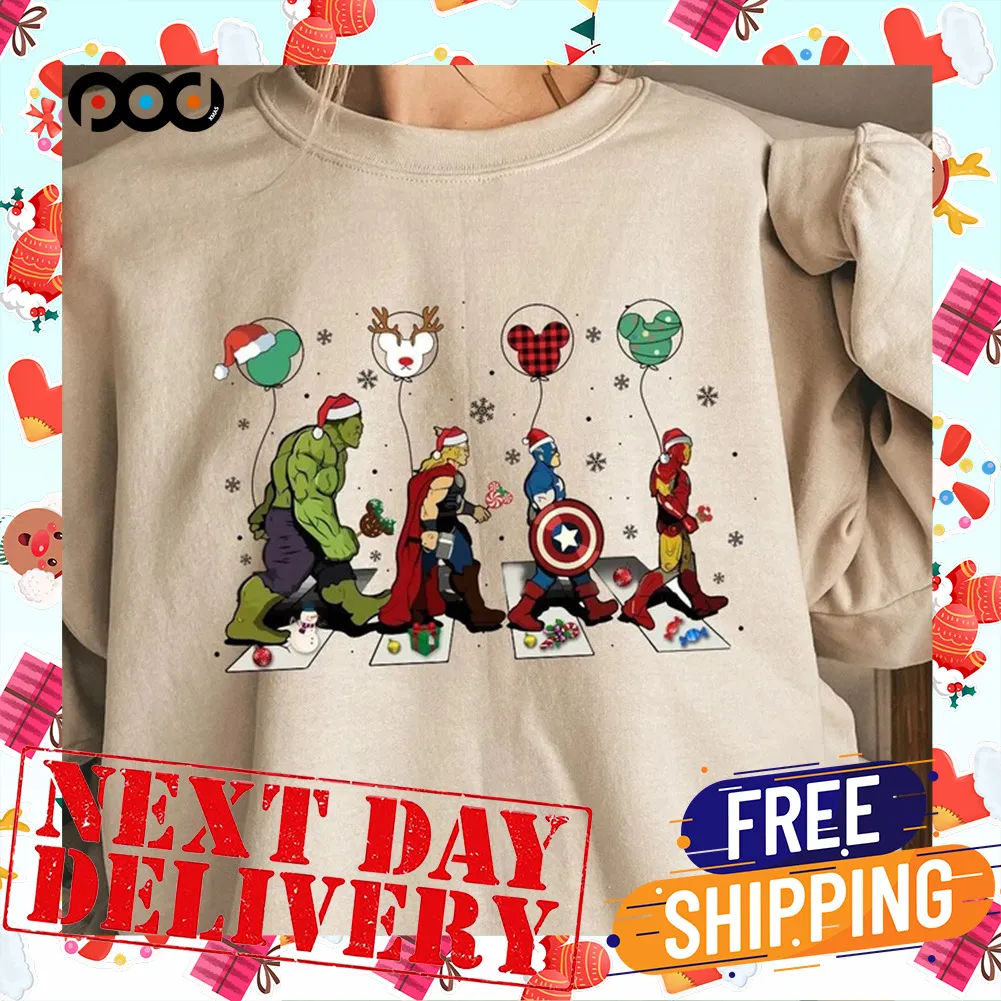 Avengers Crossing Abbey Road Shirt