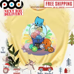 Cute Chibi Cartoon The Amazing World Of Gumball shirt