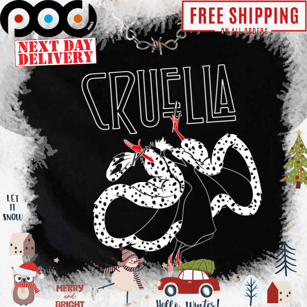Cruella Geometric Design Cartoon shirt