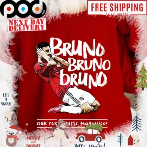 Bruno Fernandes Retro Arts Magnifico Bruno Portuguese Helped Succeed shirt