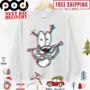 3d Courage The Cowardly Dog Premium Scoop shirt