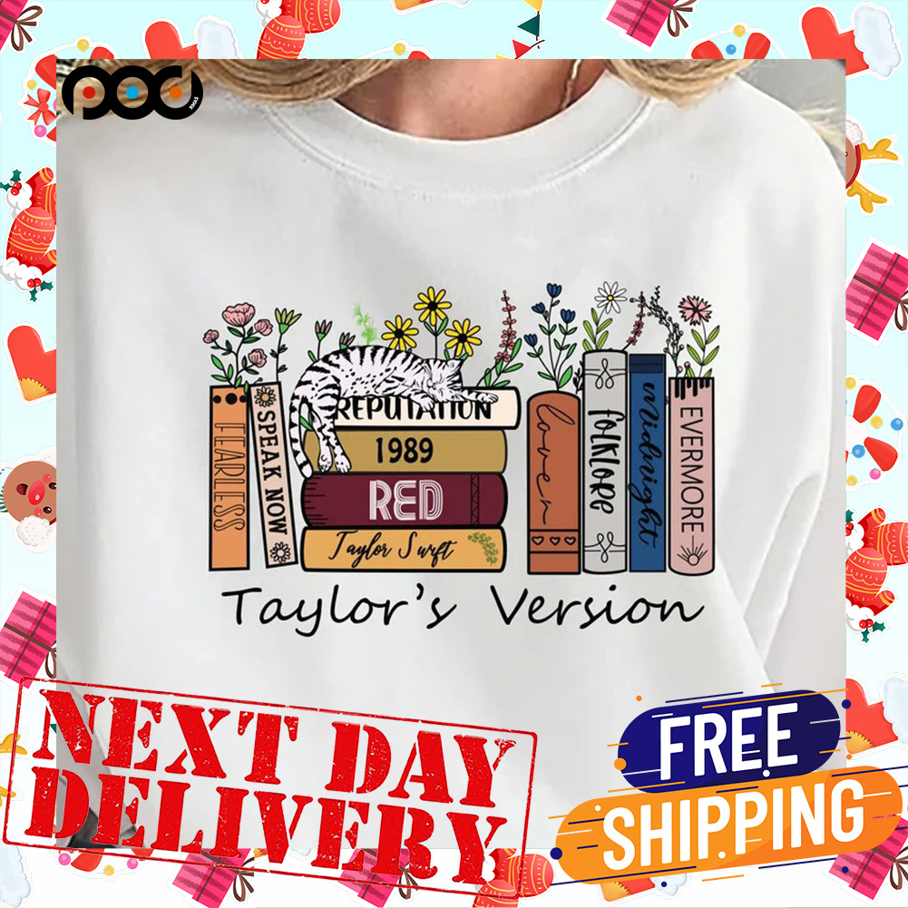 Taylor's Version Szhirt, Taylor's Version Albums As Books Shirt