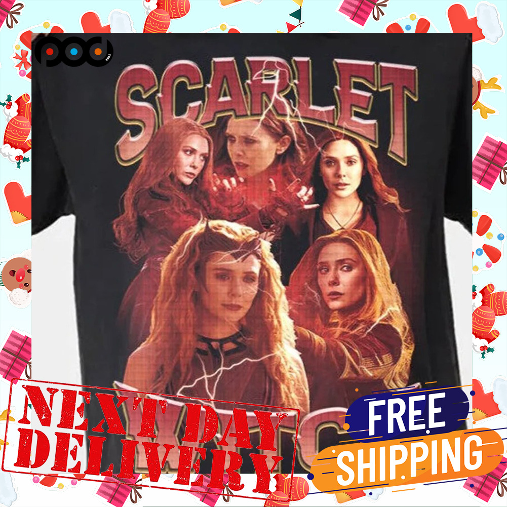 Vintage Scarlet Witch Poster Graphic Portrait Shirt