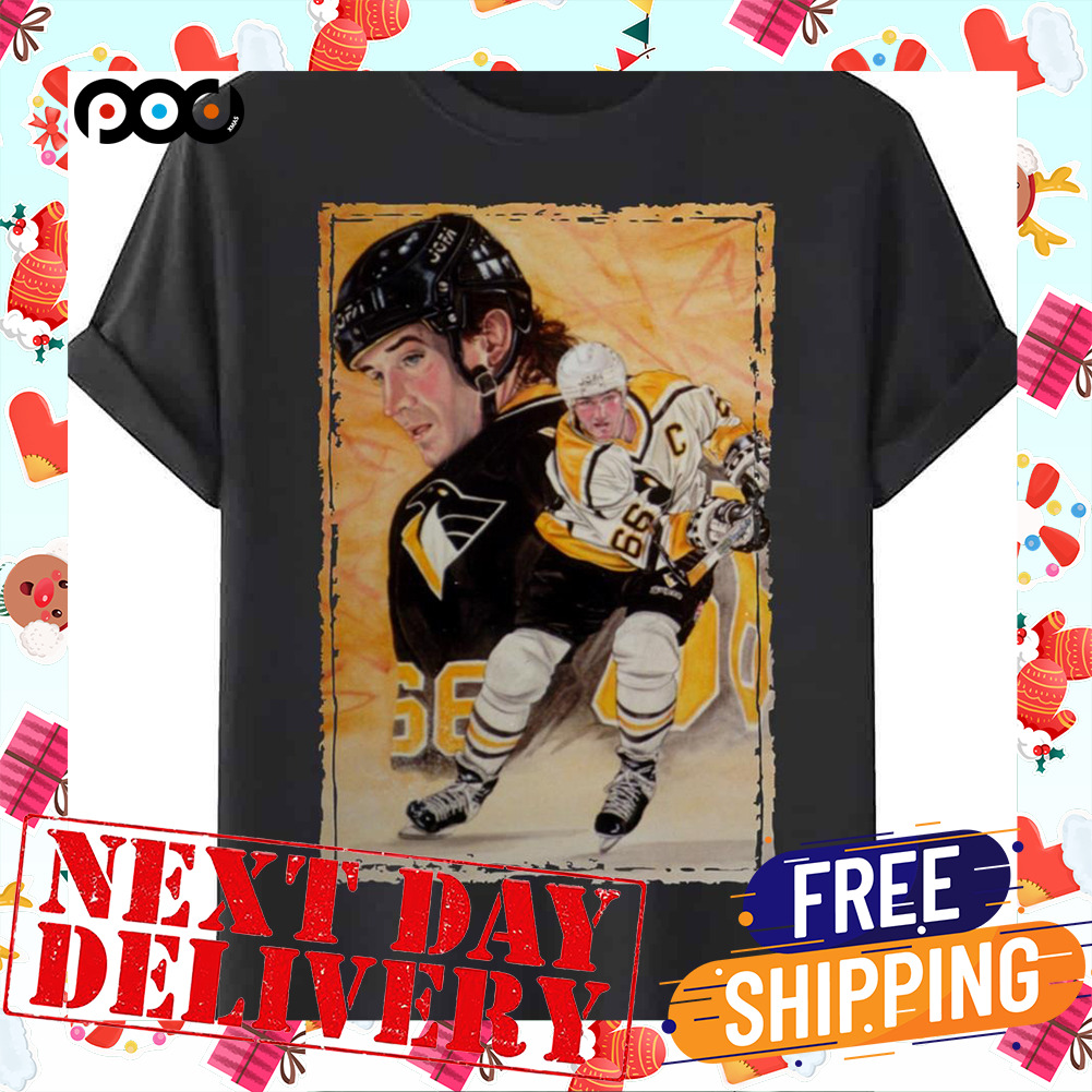 Super Mario Lemieux Graphic Pittsburgh Penguins Vintage Shirt