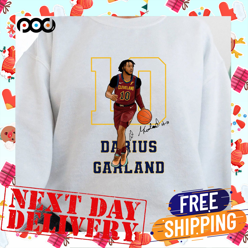 10 Darius Garland Dunk Cleveland Cavaliers Darius Garland Basketball Shirt