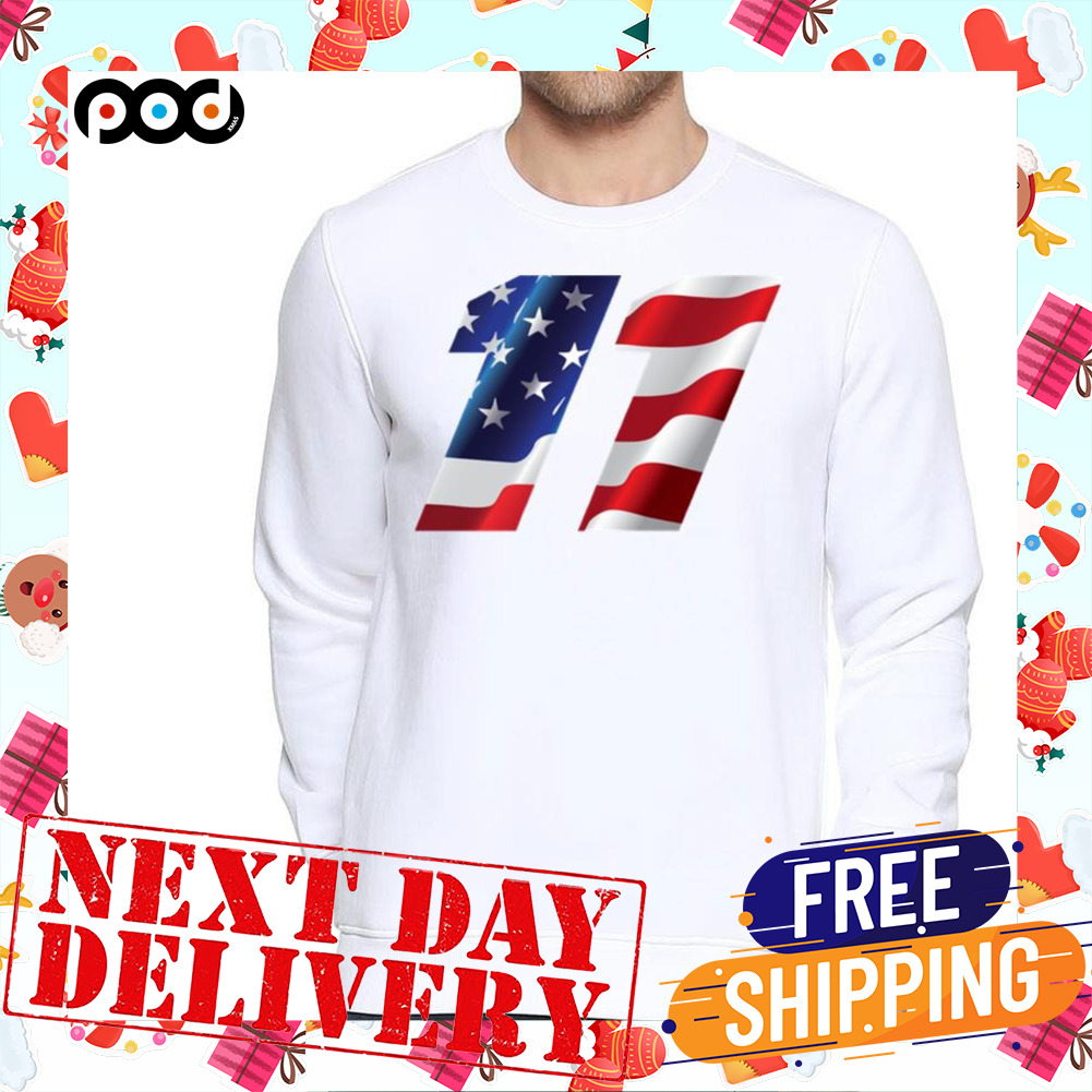11 America Flag Denny Hamlin Usa Racing Shirt