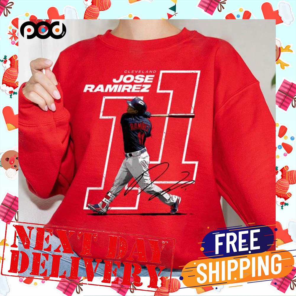 11 Jose Ramirez Offset Cleveland Indians Baseball Shirt