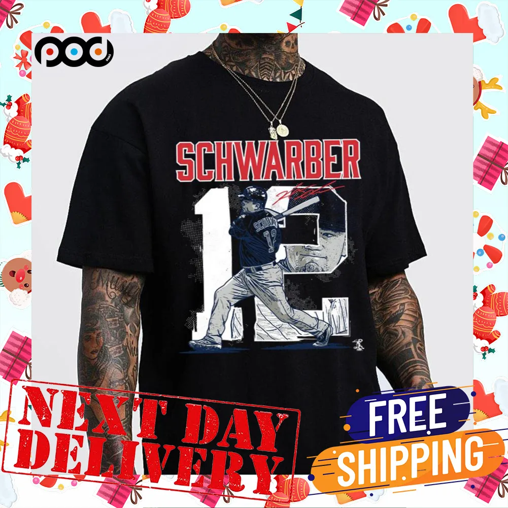 12 Kyle Schwarber Player Number Apparel Baseball Shirt