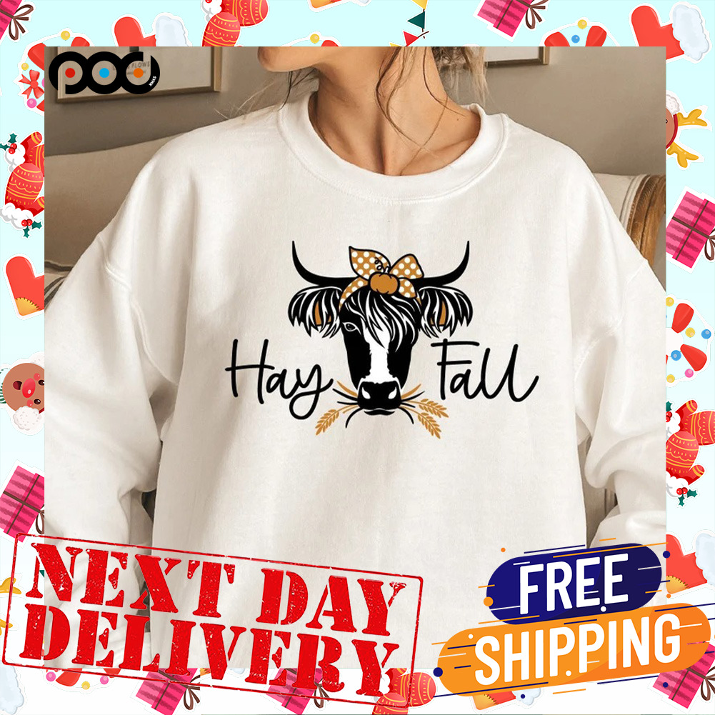 Hay Fall Cow Western Shirt