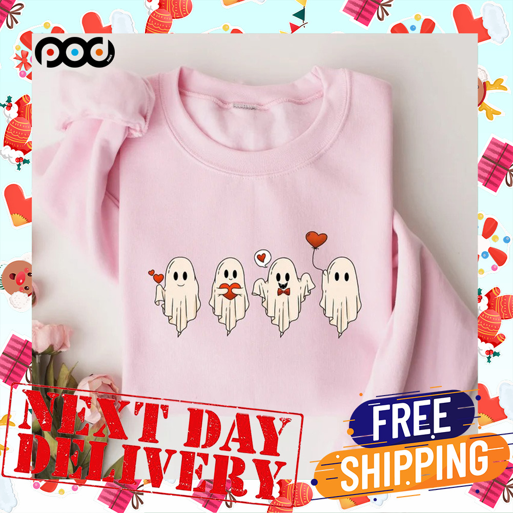 Ghost Spooky Valentine Day Shirt