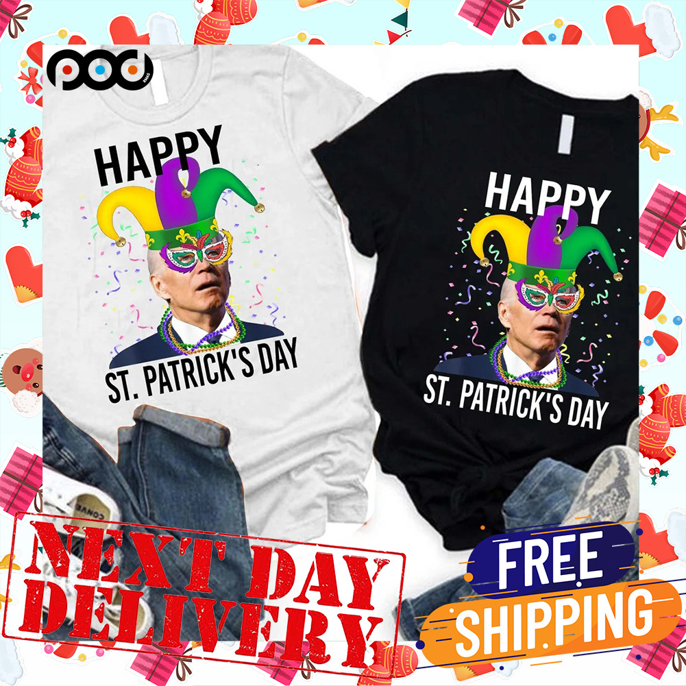 Bi.den Happy St. Patrick's Day Funny Meme Bidenn Saints New Orleans Shirt