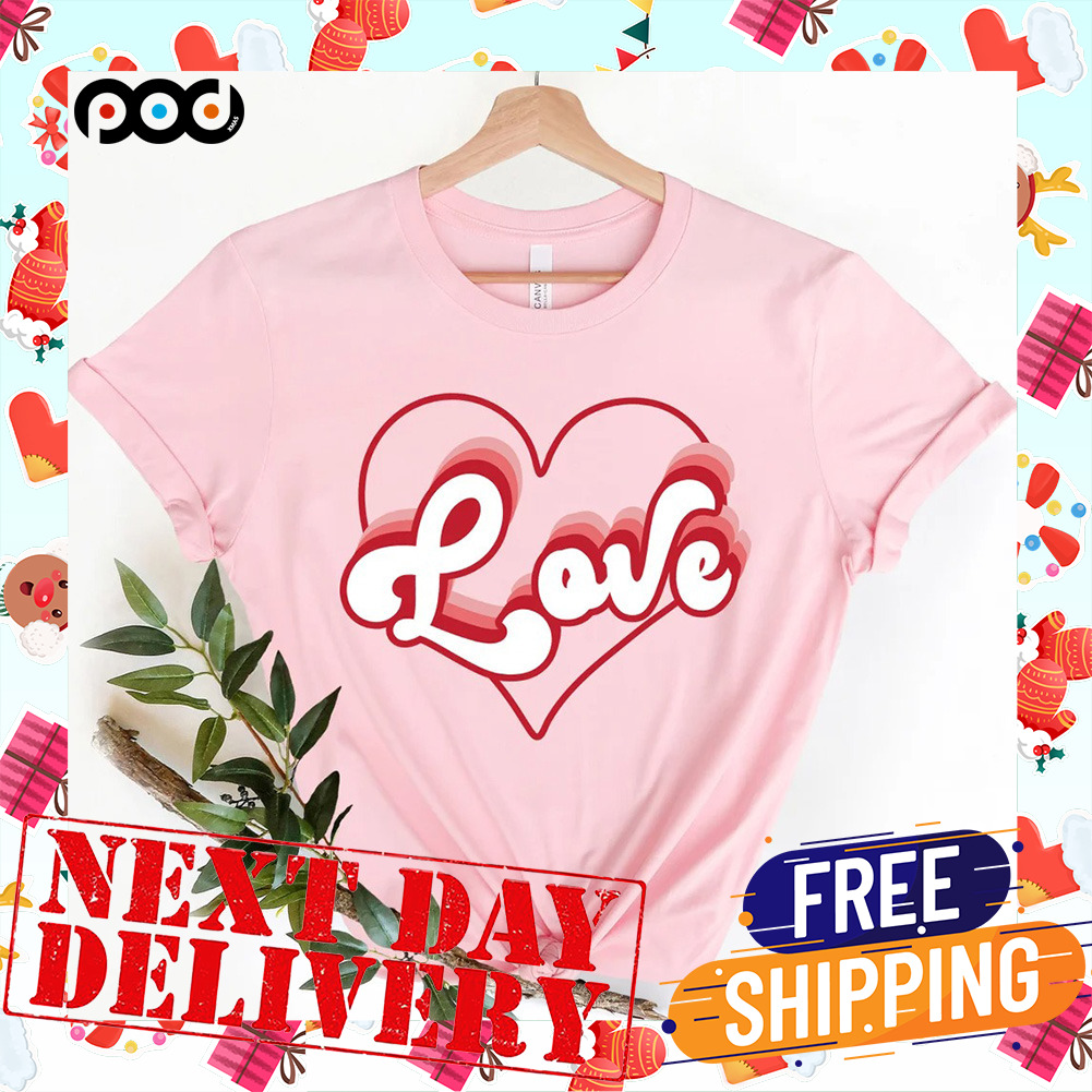 Love Heart Retro Valentine's Day Shirts