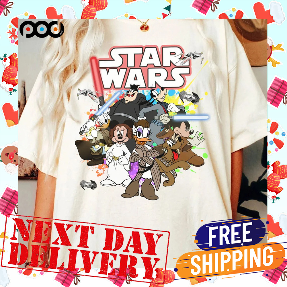 Mickey And Friend Disney Star Wars Vintage Shirt