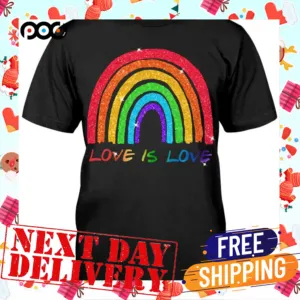 Love Is Love Rainbow Valentine Day Shirt