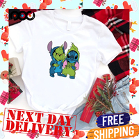 Grinch and Stitch Cute Costumes Tee, Disney Christmas 2022 shirt