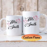 Engagement Gift For,Newlywed Gifts,Valentines Day Gift, Personalized Mug,Couple Gift,Spouse Gift,Bridal Shower Gift,Wedding Gift,Custom Gift