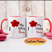 Custom Name Valentines Day Gift,Husband Gifts,Birthday Christmas,Vday Gifts For Him,Girlfriend, Fiance Gift For Him, Anniversary Valentine Coffee Mug