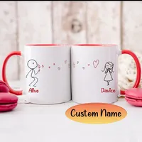 Couple Mugs Gift for Her Christmas Gift for Girlfriend Wife Gift Couple Gifts Valentines Mug Anniversary BoldLoft From My Heart to Yours Views