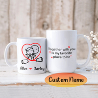 Couples Mugs Couple Gifts Christmas Gift for Her Girlfriend Wife Boyfriend Husband Gift Anniversary Valentine's Day BoldLoft Together With U
