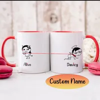 Couples Mugs Couples Gift Set Valentines Day Gifts for Him Boyfriend Mug Husband Gift Love Mug BoldLoft Love You Madly His and Hers Mugs