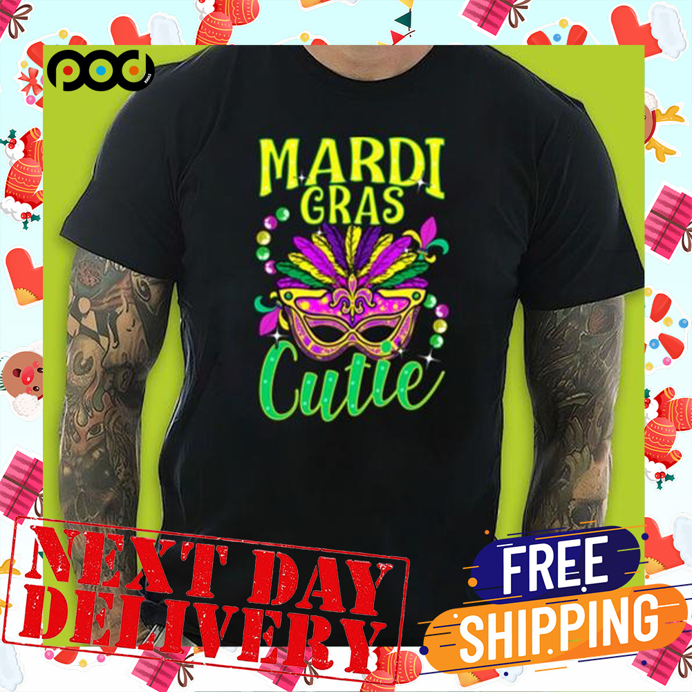 Mardi Gras Cutie Mask Shirt