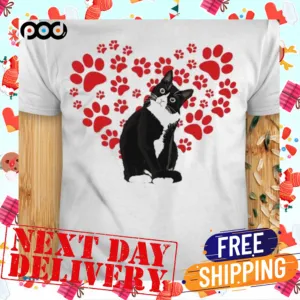 Cat And Heart Cat Lover Shirt