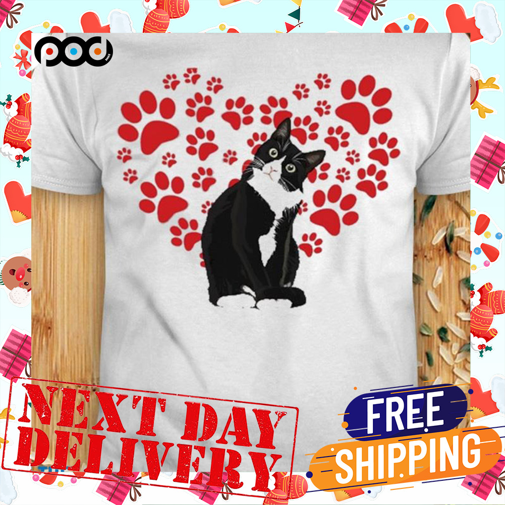 Cat And Heart Cat Lover Shirt