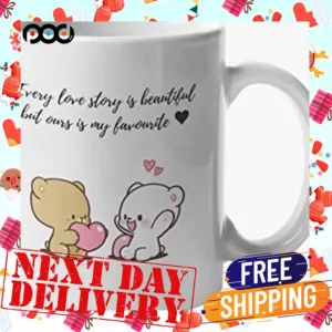 Every Love Story Is Beaautiful But Ours Is My Favorite Heart Couple Beer Mug