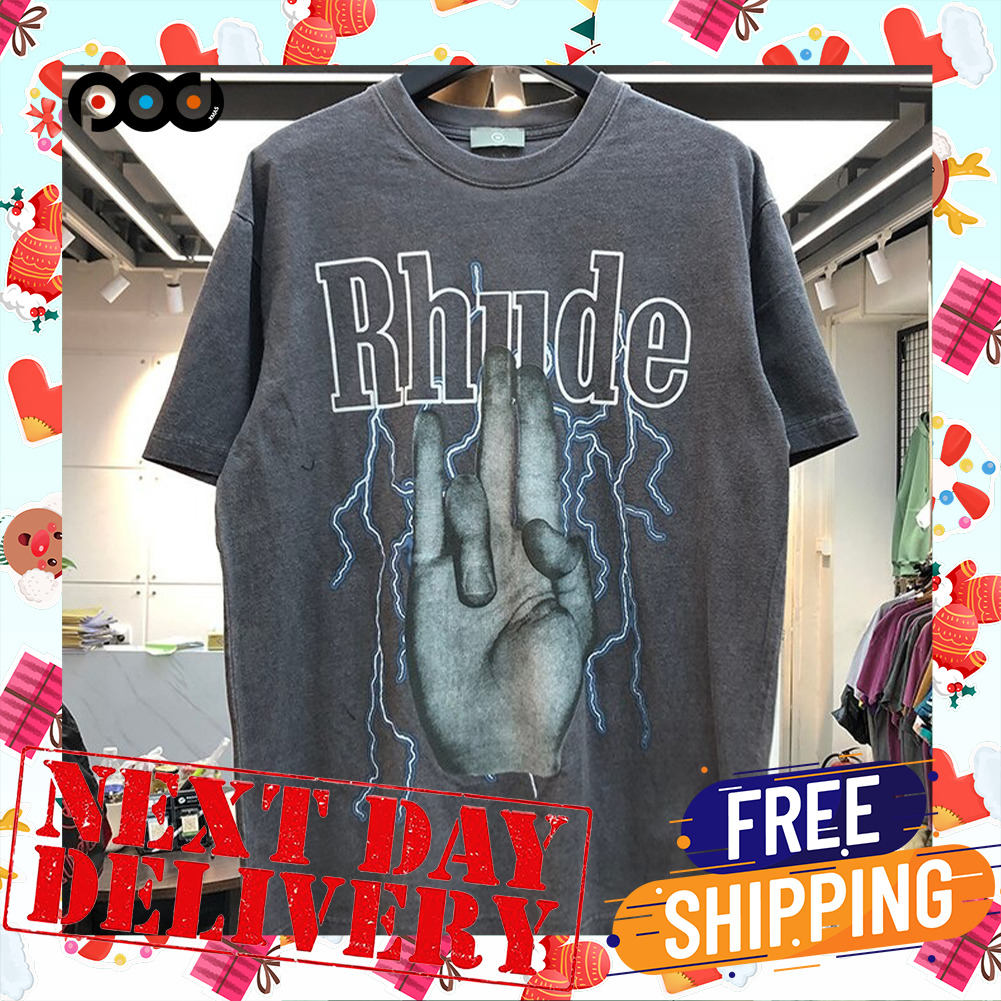 Rhude Hand Thunder Vintage Shirt