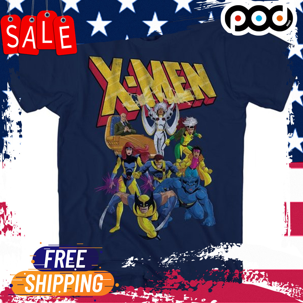 X-men jump out team marvel vintage shirt