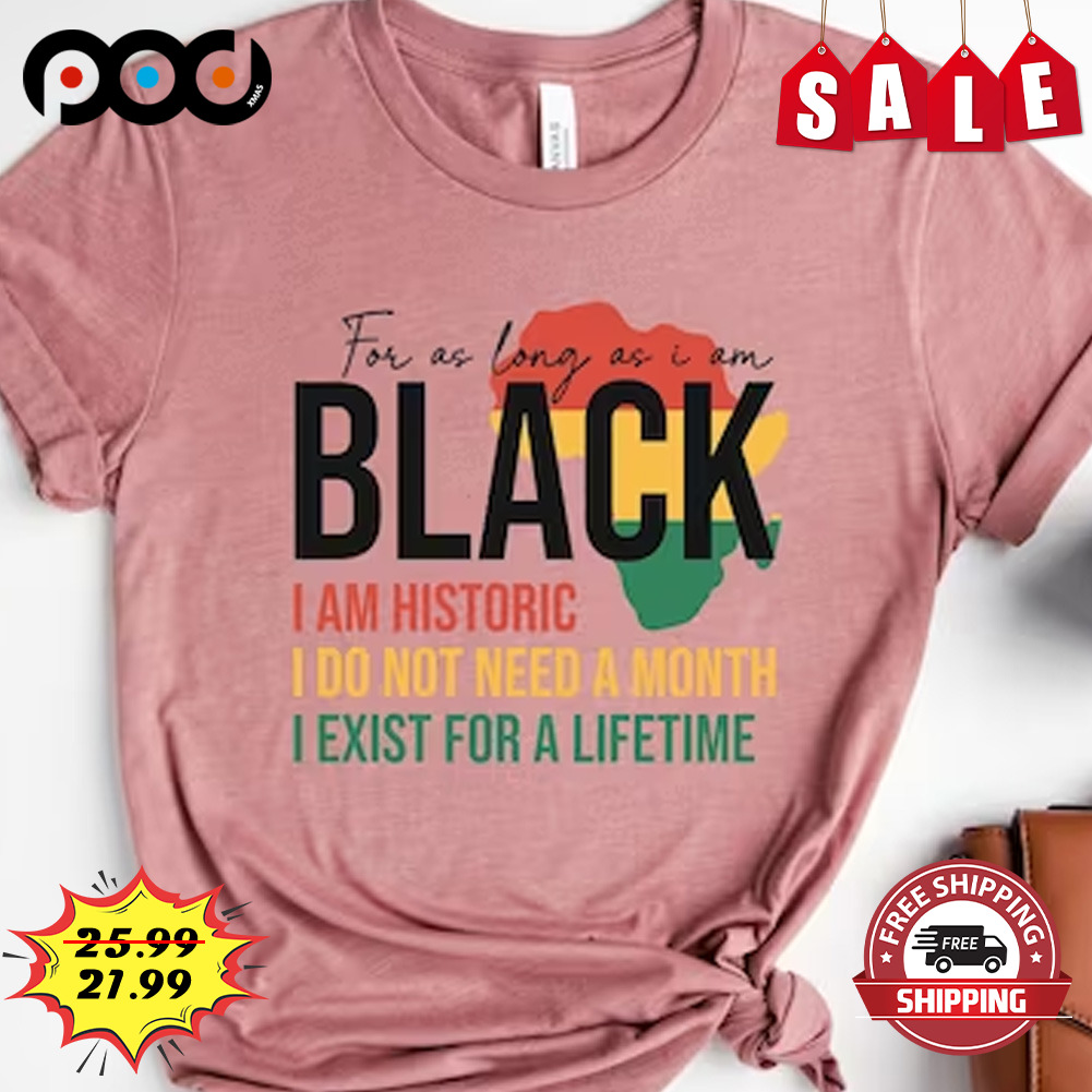For As Long As I am Black History Month Shirts