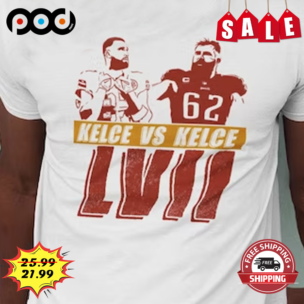 KELCE Super Bowl LVII Chiefs Eagles Shirt