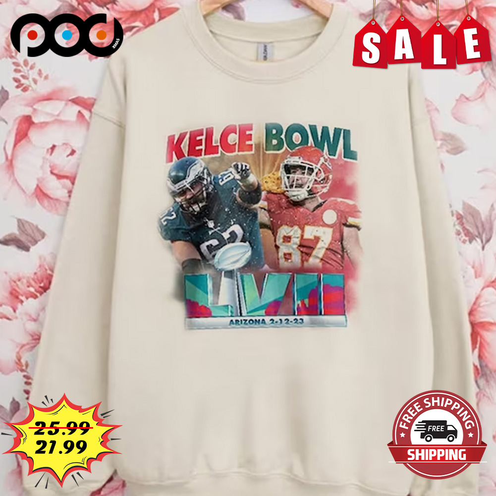 Kelce Bowl Super Bowl 2023 Kelce Brothers Football Shirt